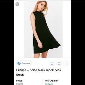 Urban Outfitters Mock Neck Swing Dress